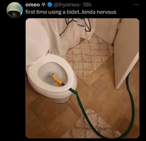 First Time Using a Bidet
