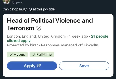 Head of Political Violence Job