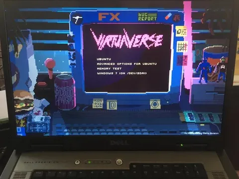 Cyberpunk Ubuntu Boot Menu
