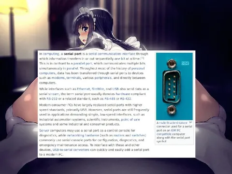 Serial Port Anime Background