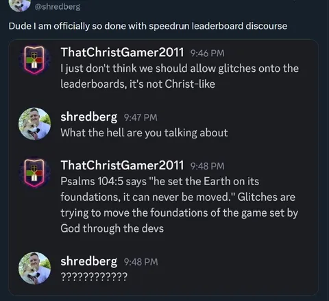 Glitches Are Not Christ-Like