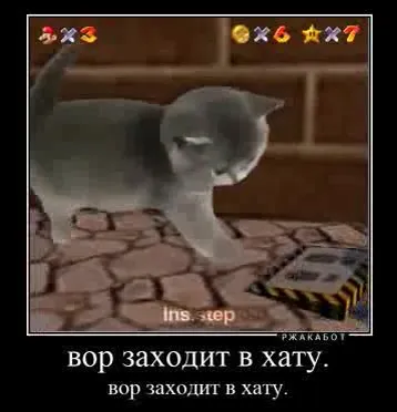 Вор заходит в хату