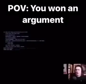 You Won an Argument