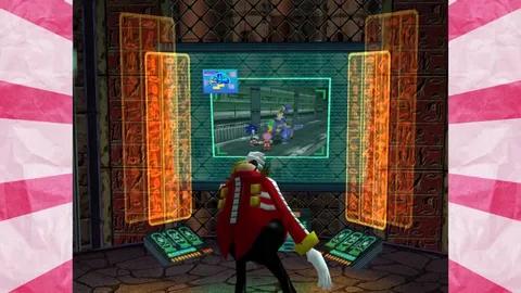 Eggman Studies the Colony Map