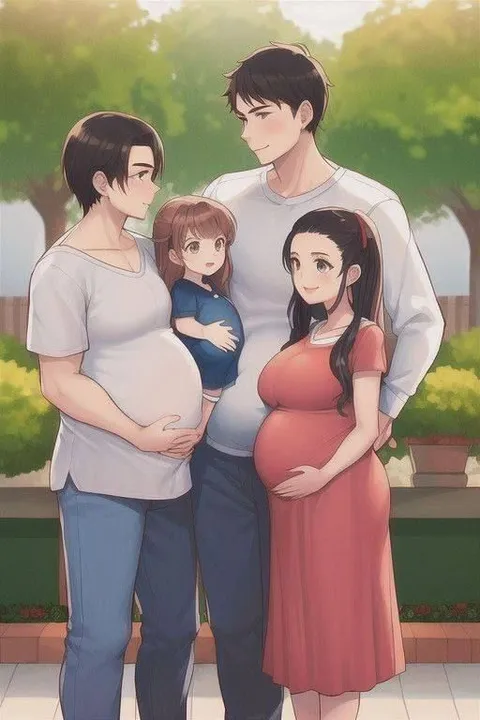 Две беременные пары
