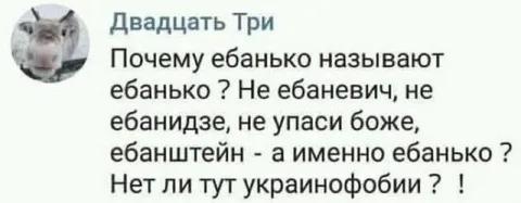 Почему ебанько называют ебанько