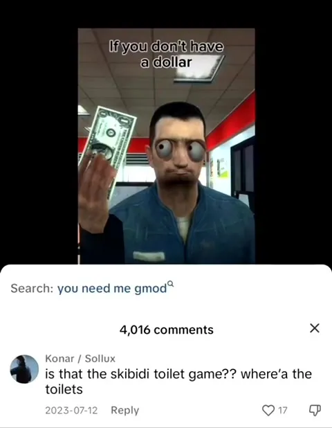 Gmod Becomes Skibidi Toilet
