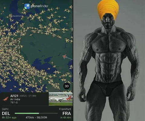 Air India GigaChad Flight Tracker