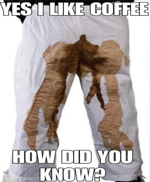 Coffee Stain Pants Reaction
