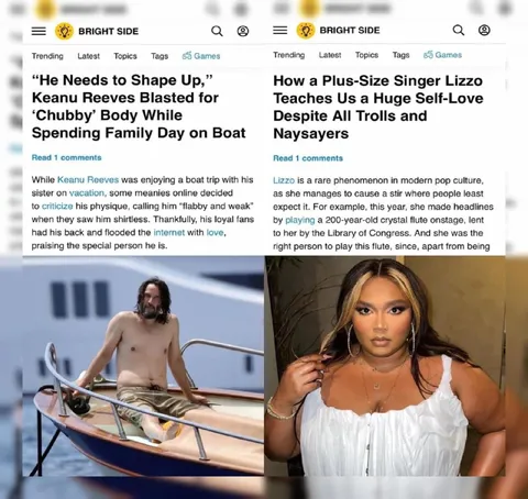Keanu Reeves and Lizzo Double Standard