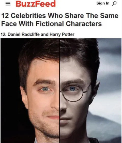 Daniel Radcliffe and Harry Potter Same Face