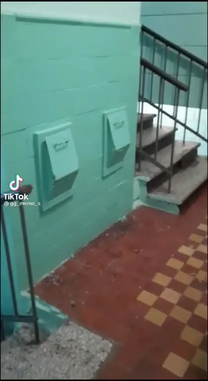 Неожиданная дверца в подъезде