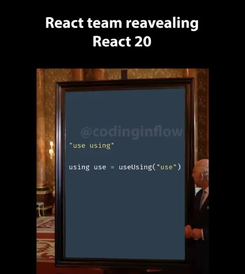 React 20 useUsing reveal