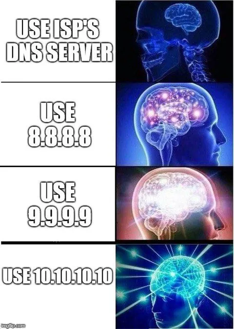 DNS Server Expanding Brain