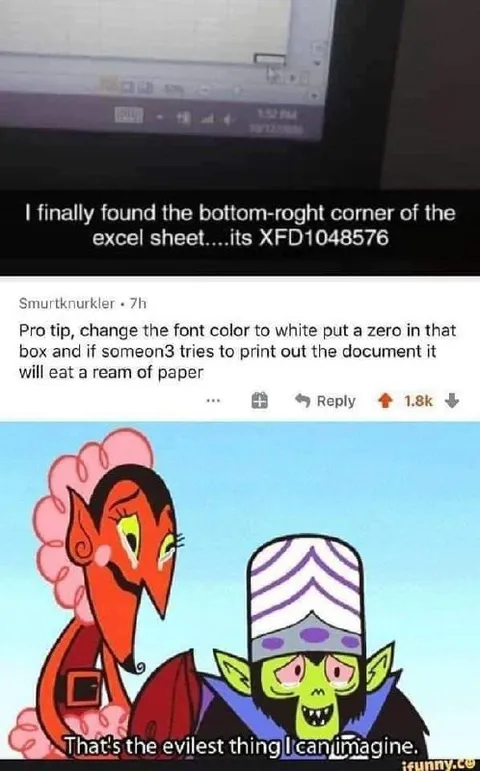 The Evil Excel Printing Trick