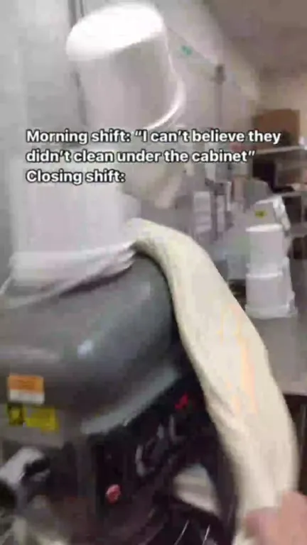 Closing Shift Goes on a Cleaning Rampage