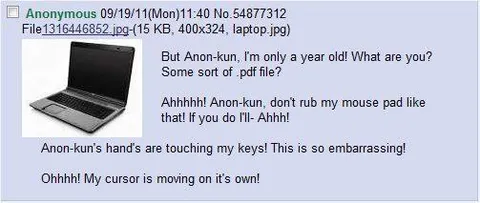Anon-kun and the Laptop