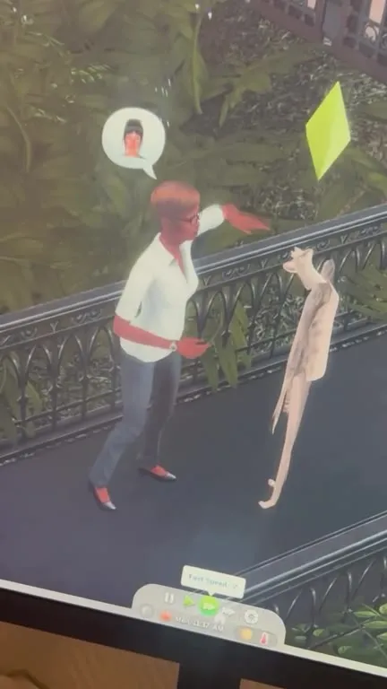 Странная пощёчина в The Sims