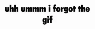 Forgot the Gif