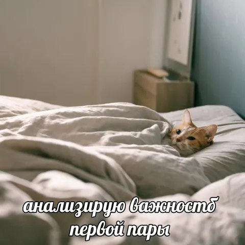 Анализирую важность первой пары