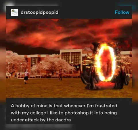 College Under Attack by Daedra