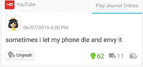 Sometimes I Envy My Dead Phone