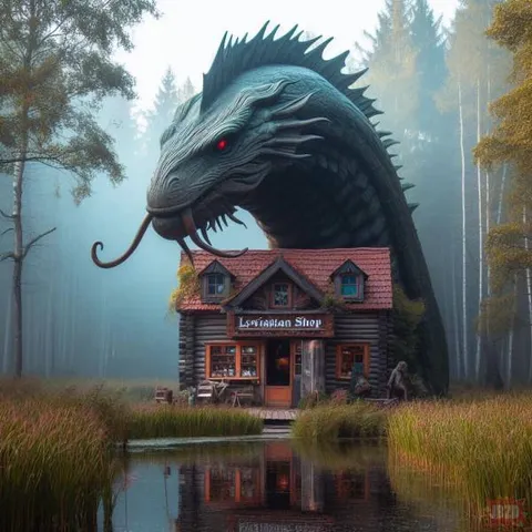 Dragon Runs a Shop
