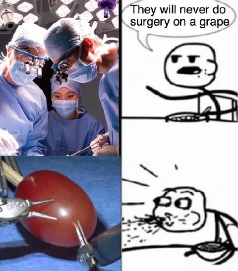 Surgery on a Grape