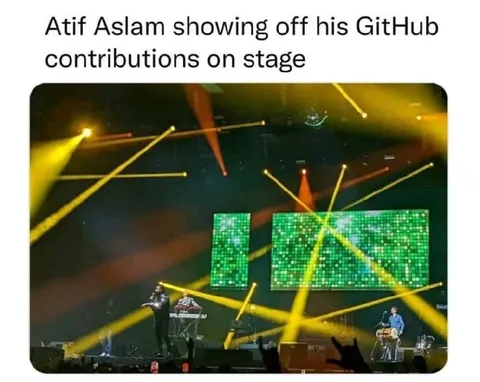Atif Aslam Shows GitHub Contributions