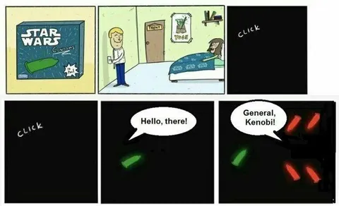 General Kenobi Glow Sticks