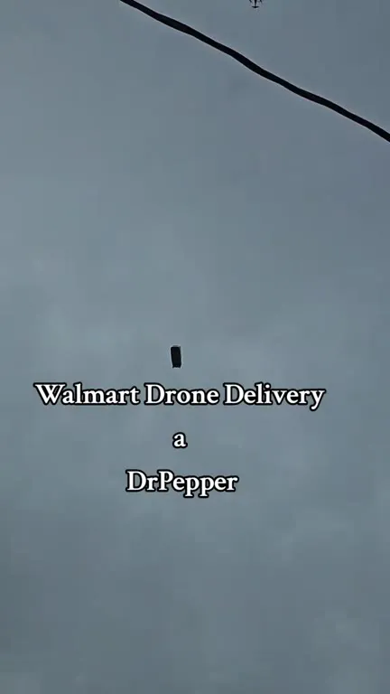 Walmart Drone Delivers Dr Pepper