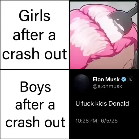 Girls and Boys After a Crash Out