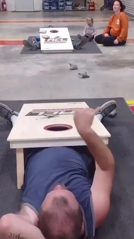 Cornhole Launches Him Into Space
