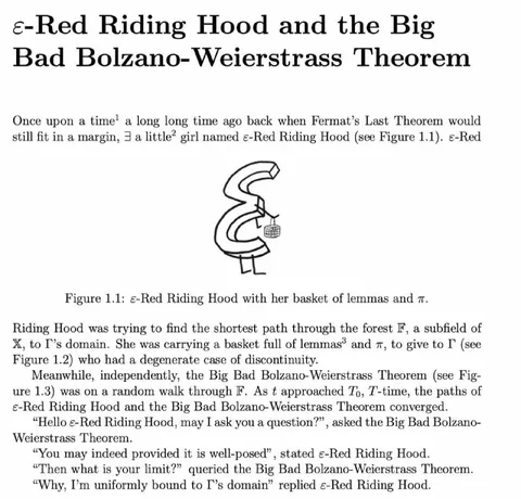 ε-Red Riding Hood Theorem Parody