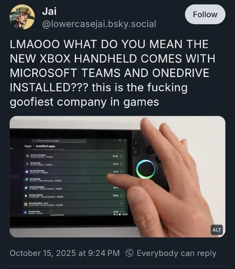 Xbox Handheld Comes With Teams