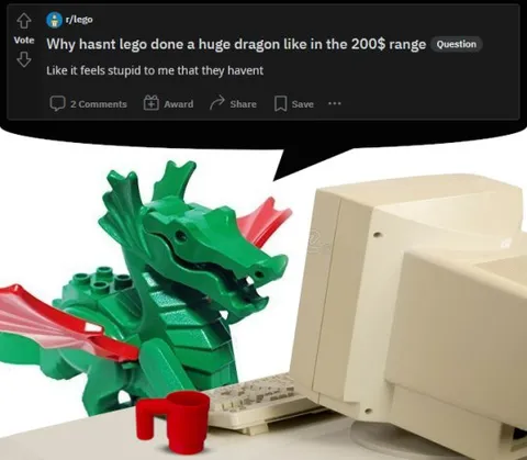 Lego Dragon Wants a Huge Set