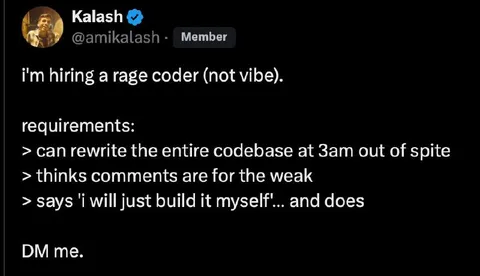 Hiring a Rage Coder
