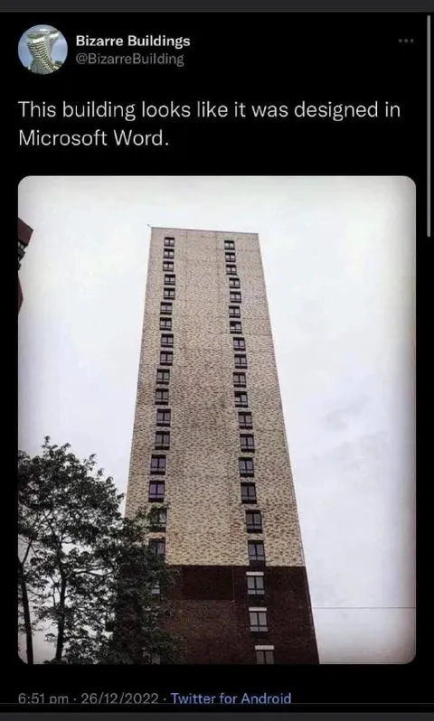 Building Designed in Microsoft Word