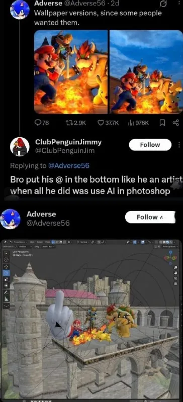AI Photoshop Artist Watermark