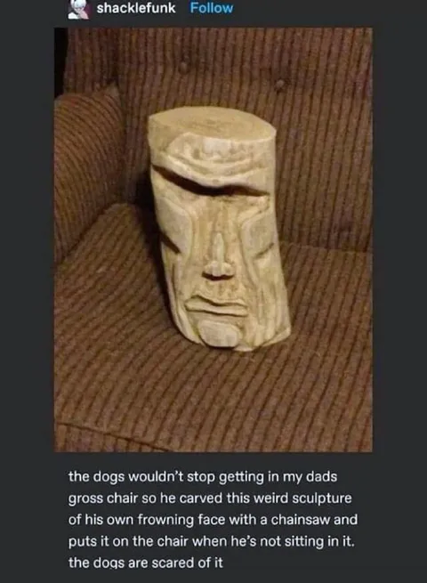 Dad’s Scary Chair Sculpture