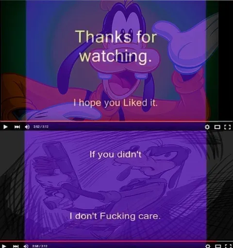 Thanks for Watching, I Don't Care