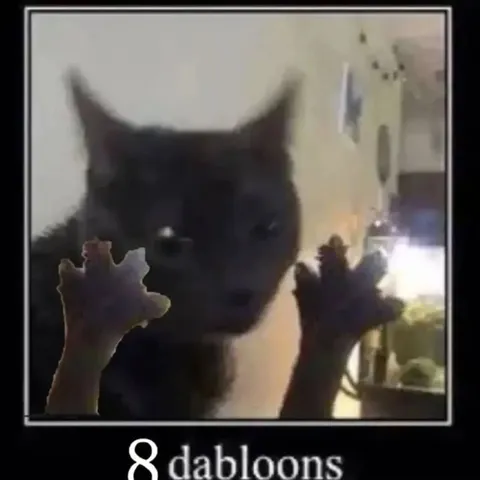Cat Offering Eight Dabloons