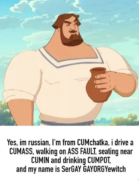 CUMchatka Russian Sailor Pun