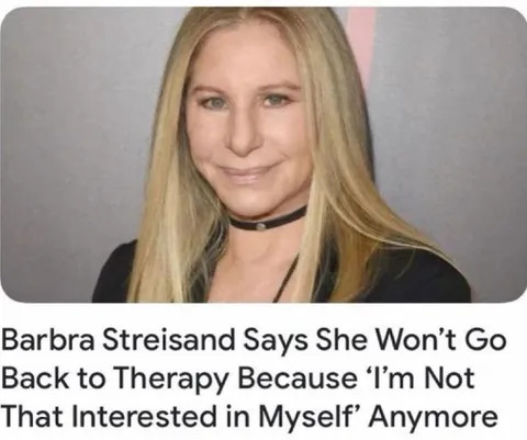 Barbra Streisand Avoids Therapy
