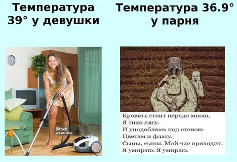 Температура и уборка дома