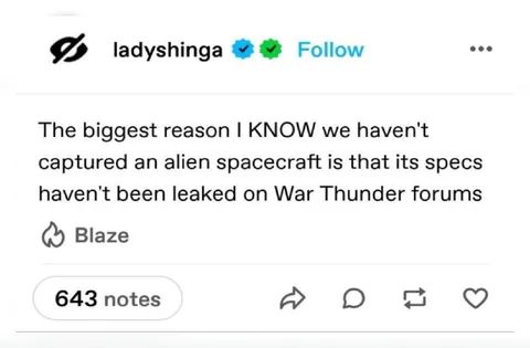 War Thunder Alien Spaceship Leak