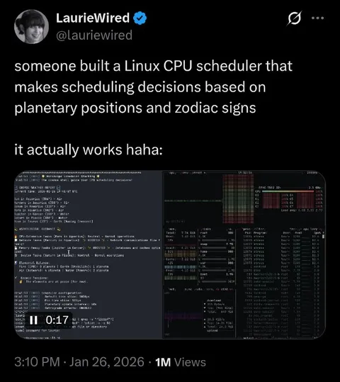 Astrology-Based Linux Scheduler