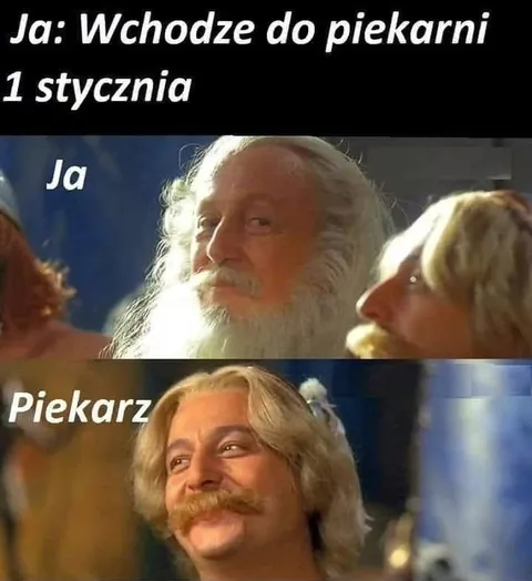 Wchodzę do piekarni 1 stycznia