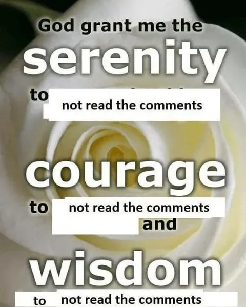 Serenity Courage Wisdom Comments