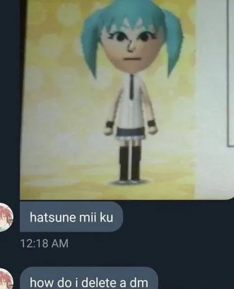 Hatsune Mii Ku DM Regret